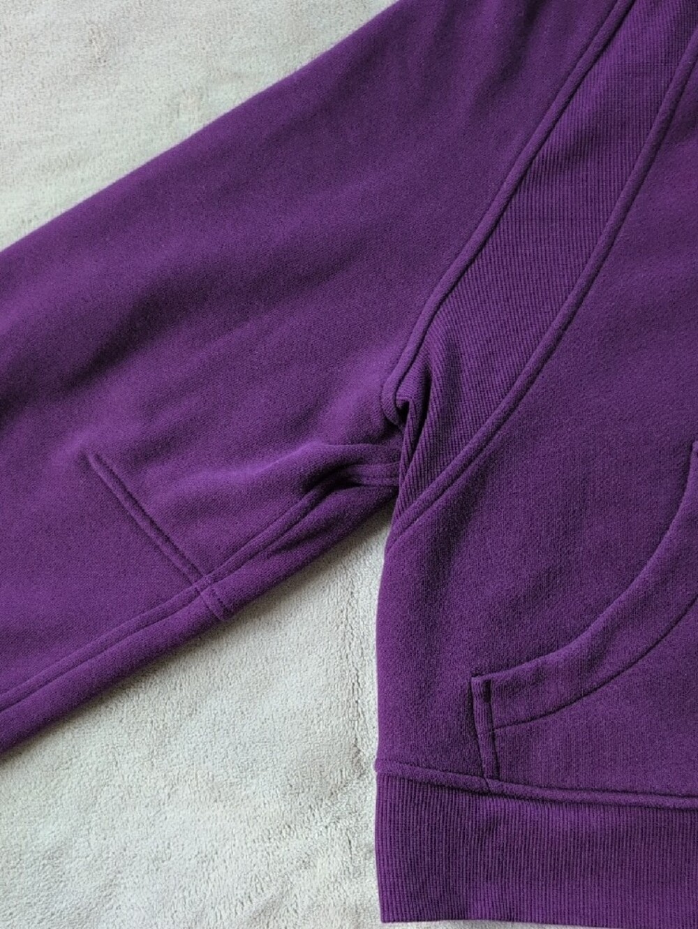 Lululemon Scuba Oversized Full-Zip Hoodie Dramatic Magenta Dark Purple Size M/L - Picture 4 of 16
